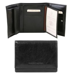 Exclusive 3-fold wallet for women (Color: Black)