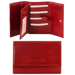 Exclusive leather wallet for women (Color: Red)