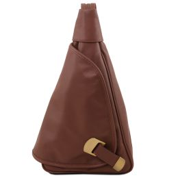 Hanoi  Leather backpack (Color: Brown)