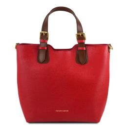 TL Bag  Saffiano leather handbag (Color: Lipstick Red)