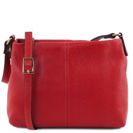 TL Bag Soft Leather Shoulder Bag (Color: Lipstick Red)