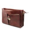 Assisi Tuscany Leather Briefcase w/3 Compartments