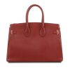 TL Bag Leather handbag with golden hardware