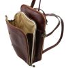 Taipei  3 Compartments leather backpack