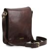 TL Messenger  Two compartments leather messenger bag