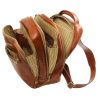 Phuket 3 Compartments leather laptop backpack