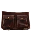Ancona  Leather messenger bag
