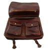 Ancona  Leather messenger bag