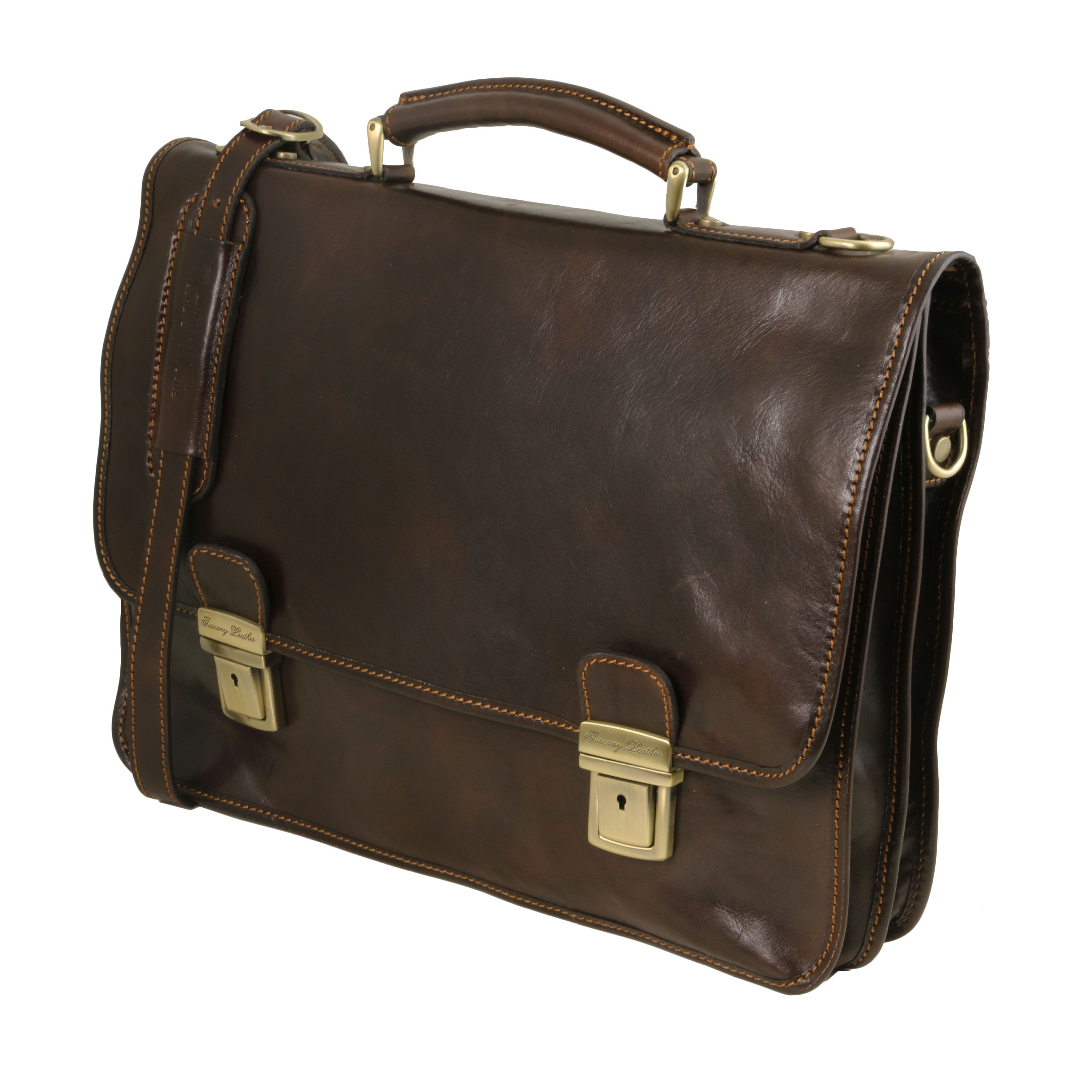 Firenze Leather briefcase 2 compartments