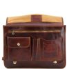 Siena  Leather messenger bag 2 compartments