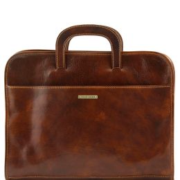 Sorrento Document Leather briefcase (Color: Brown)