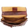 Siena  Leather messenger bag 2 compartments